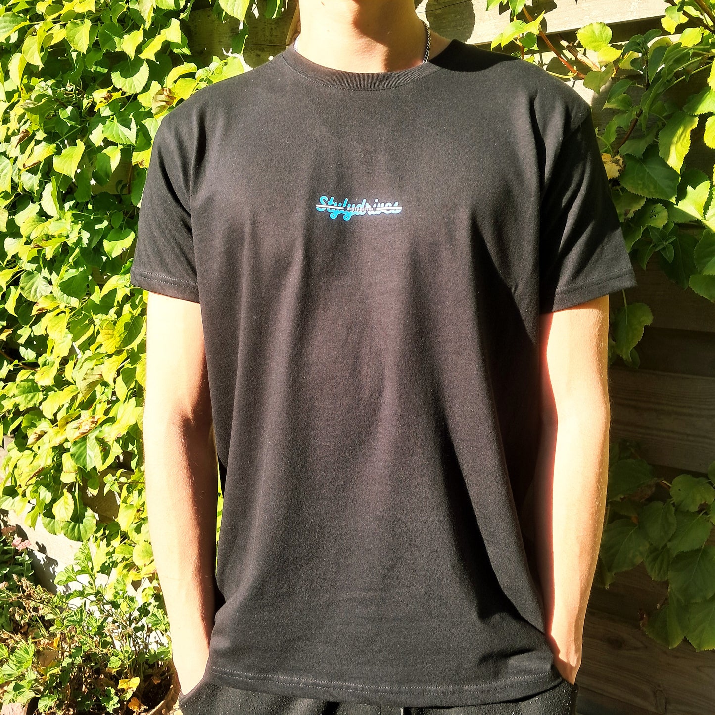 Neon Blue 6 | T-Shirt | Black