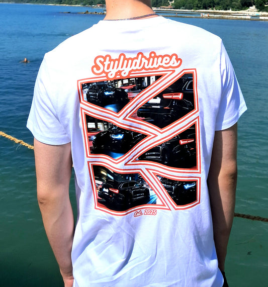 Neon Red 6 | T-Shirt | Wit