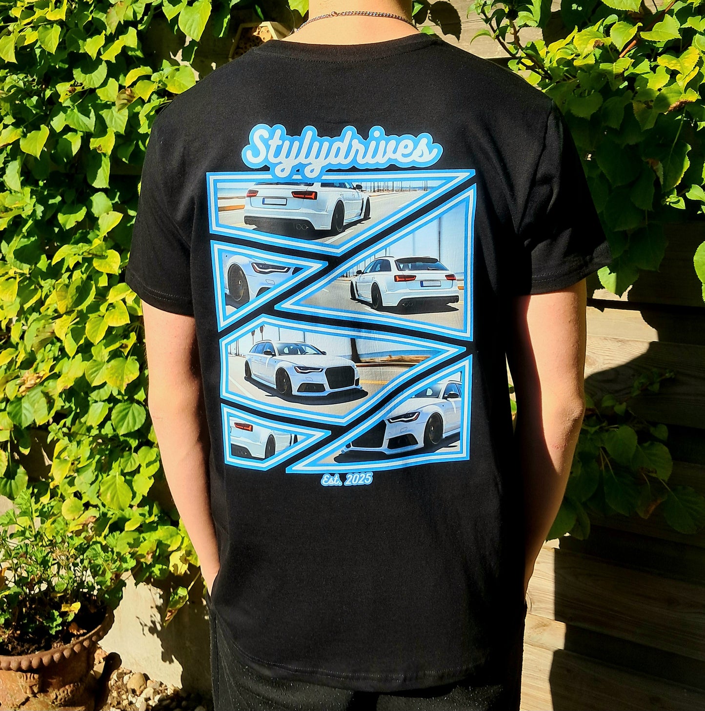 Neon Blue 6 | T-Shirt | Black