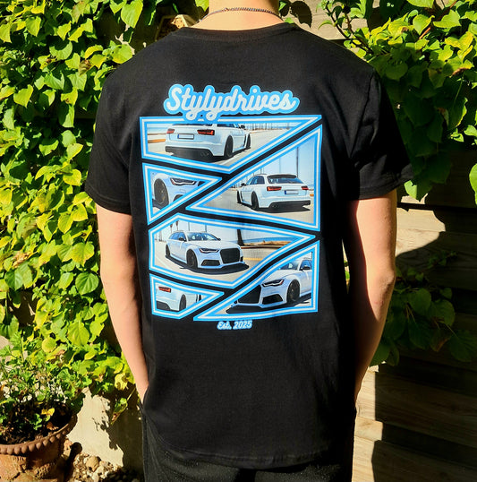 Neon Blue 6 | T-Shirt | Black